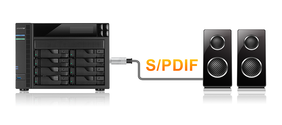 Audio-output van hoge kwaliteit met S/PDIF   